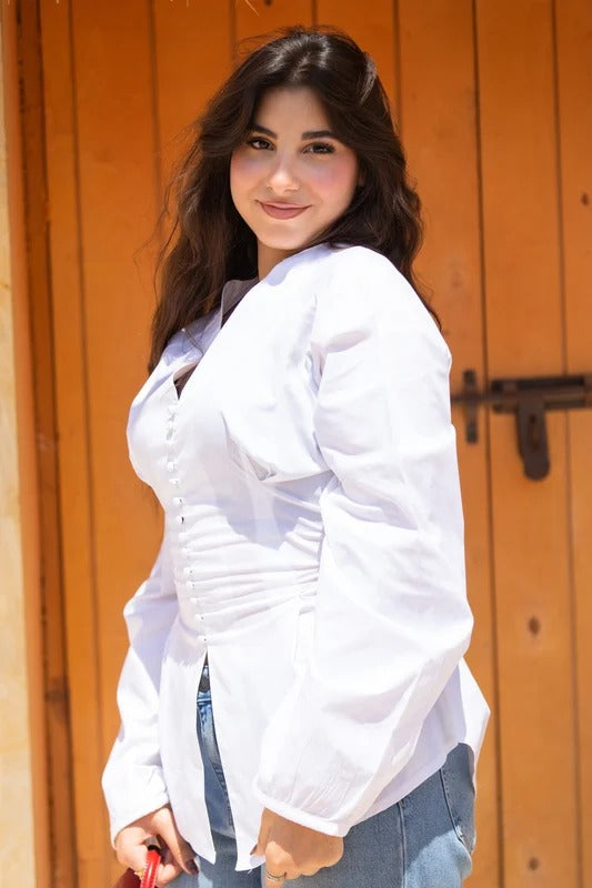 Poplin Corset Blouse