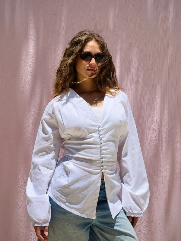 Poplin Corset Blouse